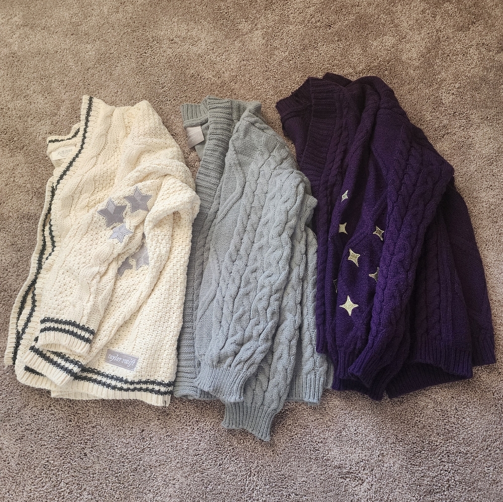 Taylor Swift Cardigans, folklore, The Tortured Poets Department, and Speak Now